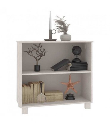 vidaXL Sideboard HAMAR White 85x35x80 cm Solid Wood Pine — V0671953985