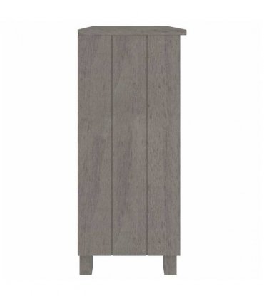 vidaXL Sideboard HAMAR Light Grey 85x35x80 cm Solid Wood Pine