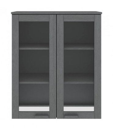 vidaXL Top for Highboard HAMAR Dark Grey 85x35x100cm Solid Wood Pine
