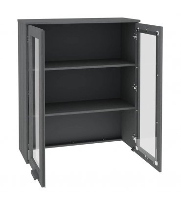 vidaXL Top for Highboard HAMAR Dark Grey 85x35x100cm Solid Wood Pine