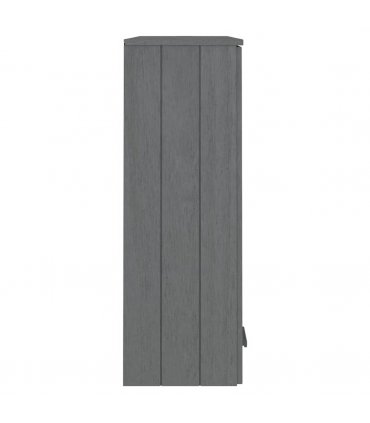 vidaXL Top for Highboard HAMAR Dark Grey 85x35x100cm Solid Wood Pine
