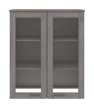 vidaXL Top for Highboard HAMAR Light Grey 85x35x100cm Solid Wood Pine