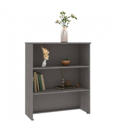 vidaXL Top for Highboard HAMAR Light Grey 85x35x100cm Solid Wood Pine — V0671953996