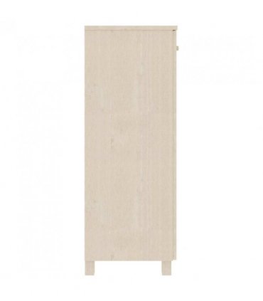 vidaXL Shoe Cabinet HAMAR Honey Brown 85x40x108 cm Solid Wood Pine