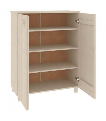 vidaXL Shoe Cabinet HAMAR Honey Brown 85x40x108 cm Solid Wood Pine
