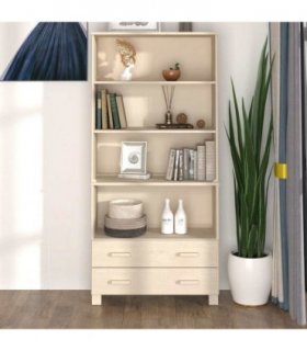 vidaXL Highboard HAMAR Solid Wood Pine Honey Brown