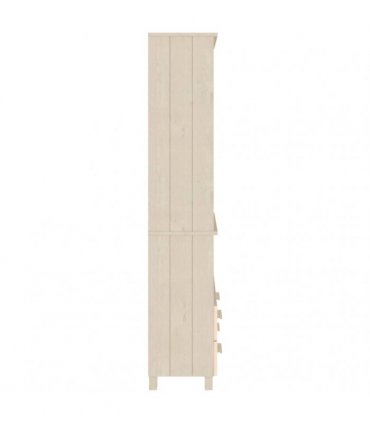 vidaXL Highboard HAMAR Solid Wood Pine Honey Brown