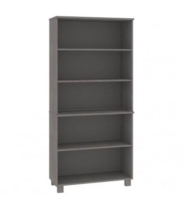 vidaXL Highboard HAMAR Solid Wood Pine Light Grey