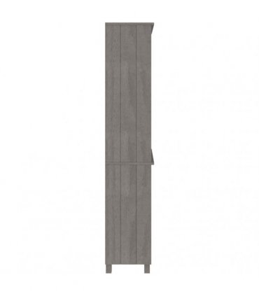 vidaXL Highboard HAMAR Solid Wood Pine Light Grey