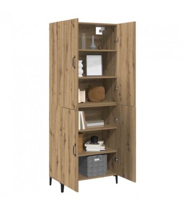 vidaXL Highboard 2 pcs Artisan Oak Engineered Wood