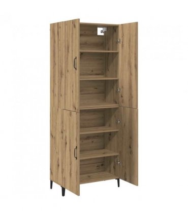 vidaXL Highboard 2 pcs Artisan Oak Engineered Wood
