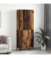 vidaXL Highboard 2 pcs Old wood Engineered Wood