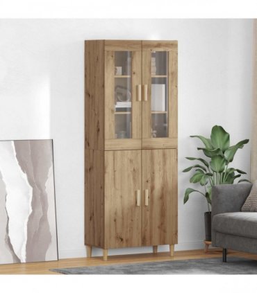 vidaXL Highboard Artisan Oak 69.5 x 34 x 180 cm
