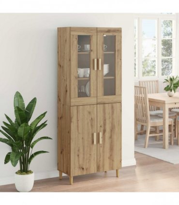 vidaXL Highboard Artisan Oak 69.5 x 34 x 180 cm