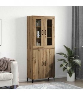 vidaXL Highboard 2 pcs Artisan Oak Engineered Wood — V0671954178