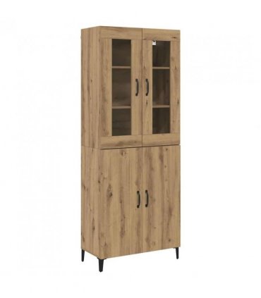 vidaXL Highboard 2 pcs Artisan Oak Engineered Wood — V0671954178