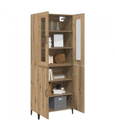 vidaXL Highboard 2 pcs Artisan Oak Engineered Wood — V0671954178