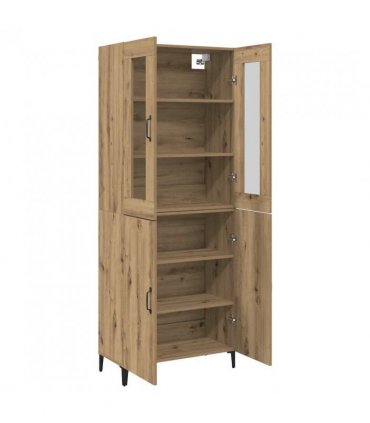 vidaXL Highboard 2 pcs Artisan Oak Engineered Wood — V0671954178