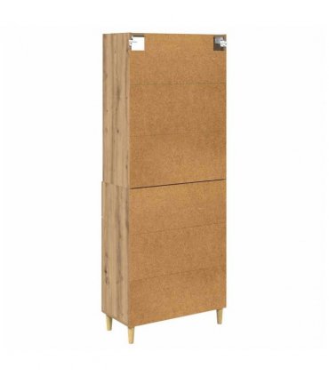 vidaXL Highboard Artisan Oak 69.5 x 34 x 180 cm Engineered Wood — Model: 2 doors 2 drawers