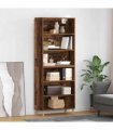 vidaXL Highboard Old Wood 69.5 x 32.5 x 180 cm Engineered Wood — Model: 3 shelves