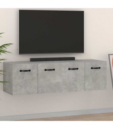 vidaXL Wall Cabinets 2 pcs Concrete Grey 80x35x36.5 cm Engineered Wood — Size: 80 x 35 x 36.5 cm