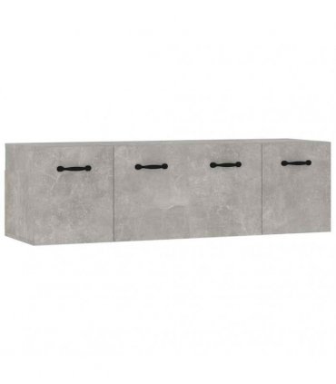 vidaXL Wall Cabinets 2 pcs Concrete Grey 80x35x36.5 cm Engineered Wood — Size: 80 x 35 x 36.5 cm