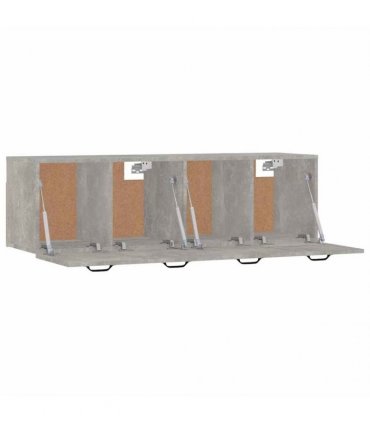vidaXL Wall Cabinets 2 pcs Concrete Grey 80x35x36.5 cm Engineered Wood — Size: 80 x 35 x 36.5 cm