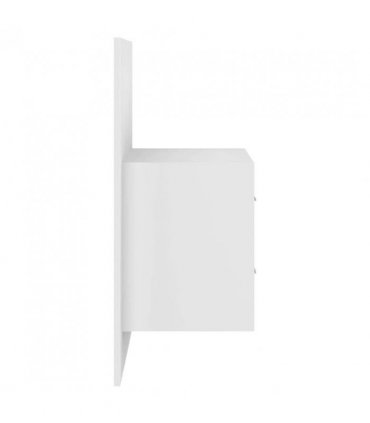 vidaXL Bed Headboard with Cabinets White Engineered Wood — Model: two drawers