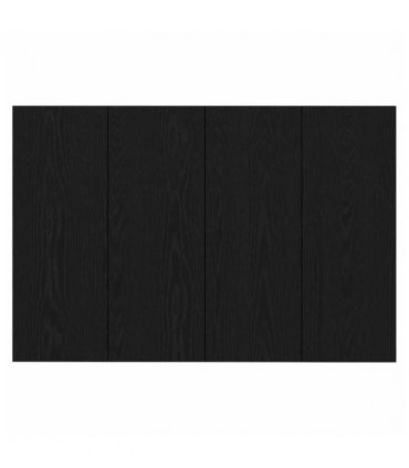 vidaXL Headboard with Cabinet 3 pcs Black Oak Engineered Wood — Model: One drawer