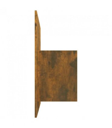 vidaXL Bed Headboard with Cabinets Smoked Oak Engineered Wood — Model: two drawers