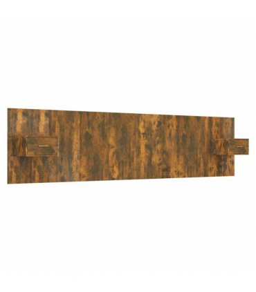 vidaXL Bed Headboard With Cabinet | Smoked oak | Engineered wood | Large — Model: one drawer