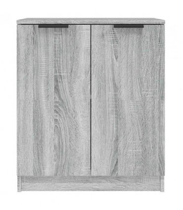 vidaXL Sideboards 2 pcs Grey Sonoma 60x30x70 cm Engineered Wood