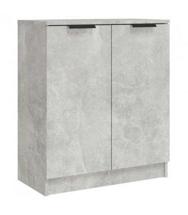 vidaXL Sideboards 2 pcs Concrete Grey 60x30x70 cm Engineered Wood