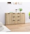 vidaXL Sideboards 2 pcs Sonoma Oak 60x30x70 cm Engineered Wood — V0671954332