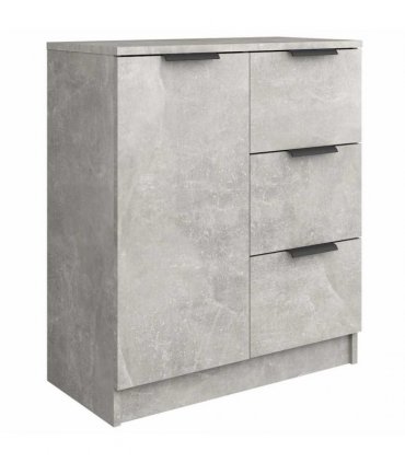 vidaXL Sideboards 2 pcs Concrete Grey 60x30x70 cm Engineered Wood — V0671954333