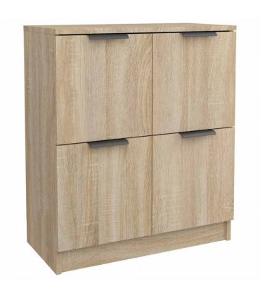 vidaXL Sideboards 2 pcs Sonoma Oak 60x30x70 cm Engineered Wood — V0671954341