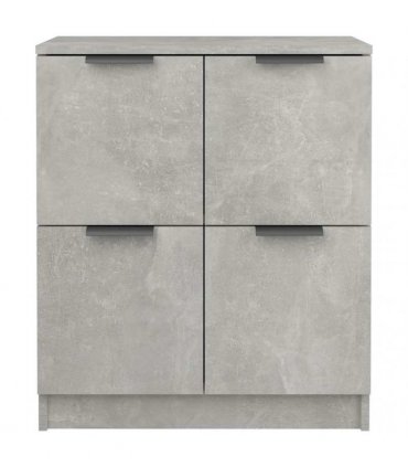 vidaXL Sideboards 2 pcs Concrete Grey 60x30x70 cm Engineered Wood — V0671954343