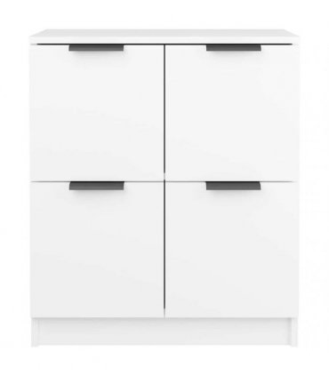 vidaXL Sideboards 2 pcs White 60x30x70 cm Engineered Wood — V0671954345