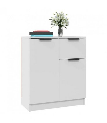 vidaXL Sideboards 2 pcs White 60x30x70 cm Engineered Wood — V0671954347