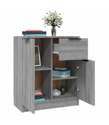 vidaXL Sideboards 2 pcs Grey Sonoma 60x30x70 cm Engineered Wood — V0671954348