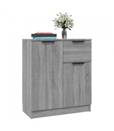 vidaXL Sideboards 2 pcs Grey Sonoma 60x30x70 cm Engineered Wood — V0671954348