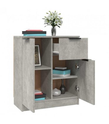 vidaXL Sideboards 2 pcs Concrete Grey 60x30x70 cm Engineered Wood — V0671954352