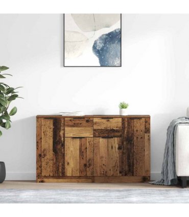 vidaXL Sideboards 2 pcs Old Wood 60 x 30 x 70 cm Engineered Wood