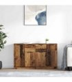 vidaXL Sideboards 2 pcs Old Wood 60 x 30 x 70 cm Engineered Wood