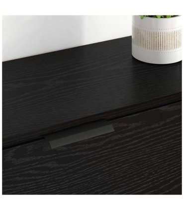 vidaXL Sideboard with Drawer 3 pcs Black oak Engineered Wood