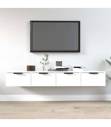 vidaXL Wall Cabinets 2 pcs White 68x30x20 cm Engineered Wood