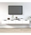 vidaXL Wall Cabinets 2 pcs White 68x30x20 cm Engineered Wood