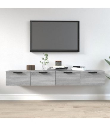vidaXL Wall Cabinets 2 pcs Grey Sonoma 68x30x20 cm Engineered Wood