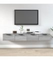 vidaXL Wall Cabinets 2 pcs Grey Sonoma 68x30x20 cm Engineered Wood