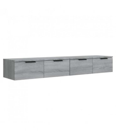 vidaXL Wall Cabinets 2 pcs Grey Sonoma 68x30x20 cm Engineered Wood